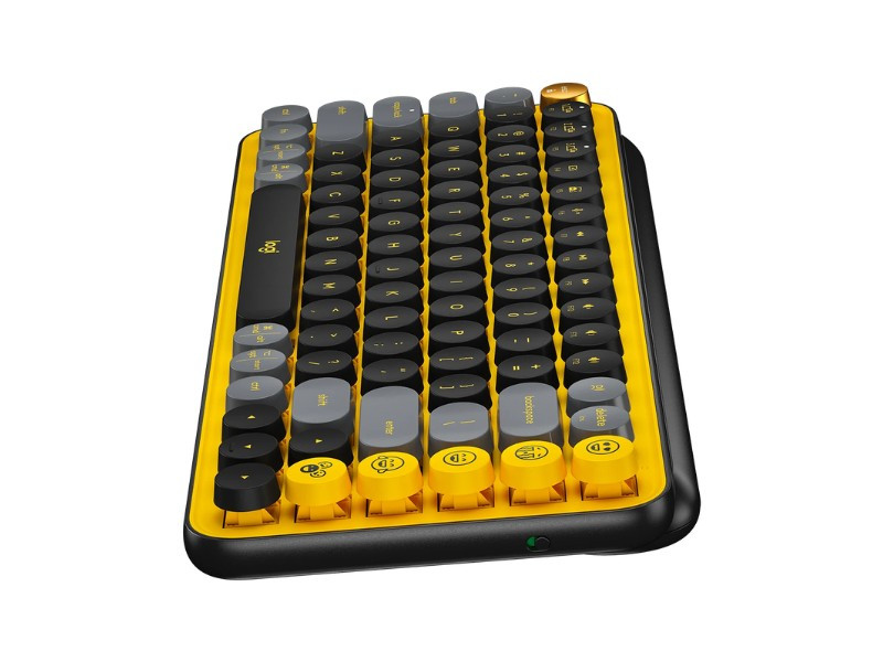 Bàn phím cơ không dây Logitech POP Keys VÀNG-ĐEN (BLAST-YELLOW)