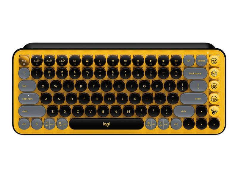 Bàn phím cơ không dây Logitech POP Keys VÀNG-ĐEN (BLAST-YELLOW)