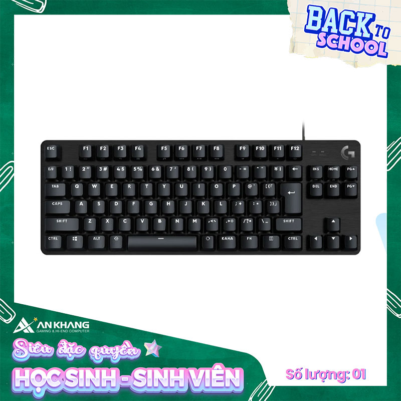 Bàn phím Logitech G413 TKL SE Mechanical Gaming màu đen