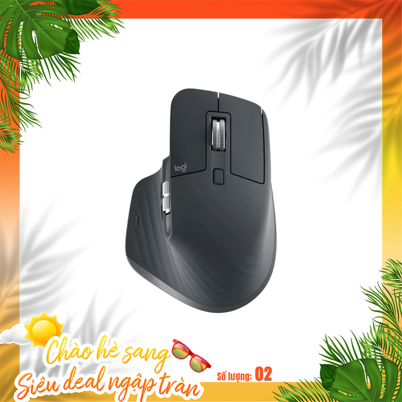Chuột Logitech MX Master 3S Silent Wireless/Bluetooth màu than chì (graphite)
