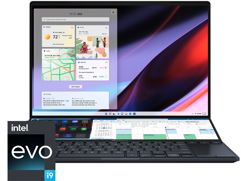 Laptop Asus Zenbook Pro 14 Duo OLED UX8402ZE-M3074W (i9-12900H | RAM 32GB | SSD 1TB | 14.5inch 2.8K | RTX™ 3050Ti 4GB | WIN 11)