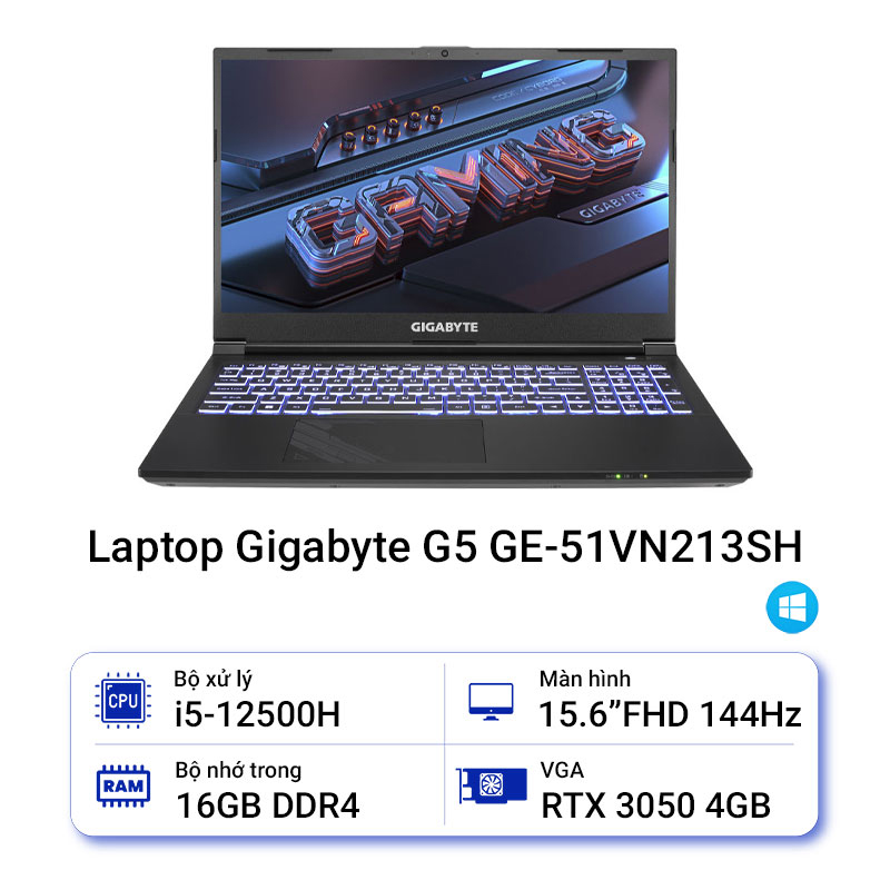 Laptop Gigabyte G5 GE-51VN213SH