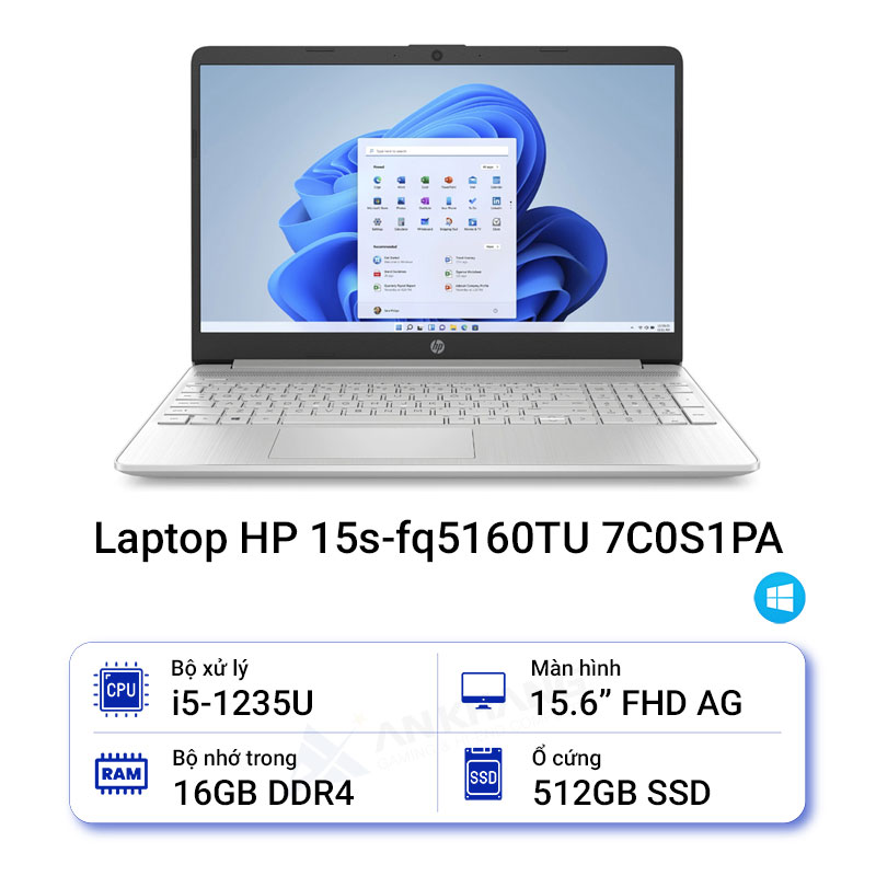 Laptop HP 15s-fq5160TU 7C0S1PA
