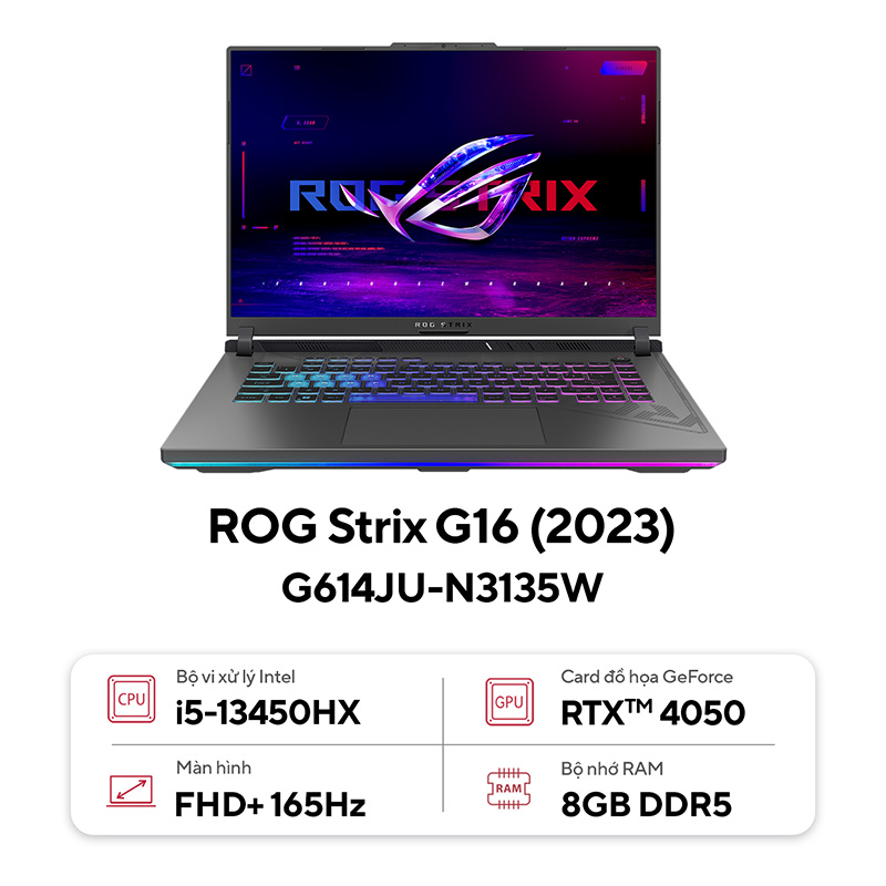Laptop Asus ROG Strix G16 G614JU-N3135W (2023)
