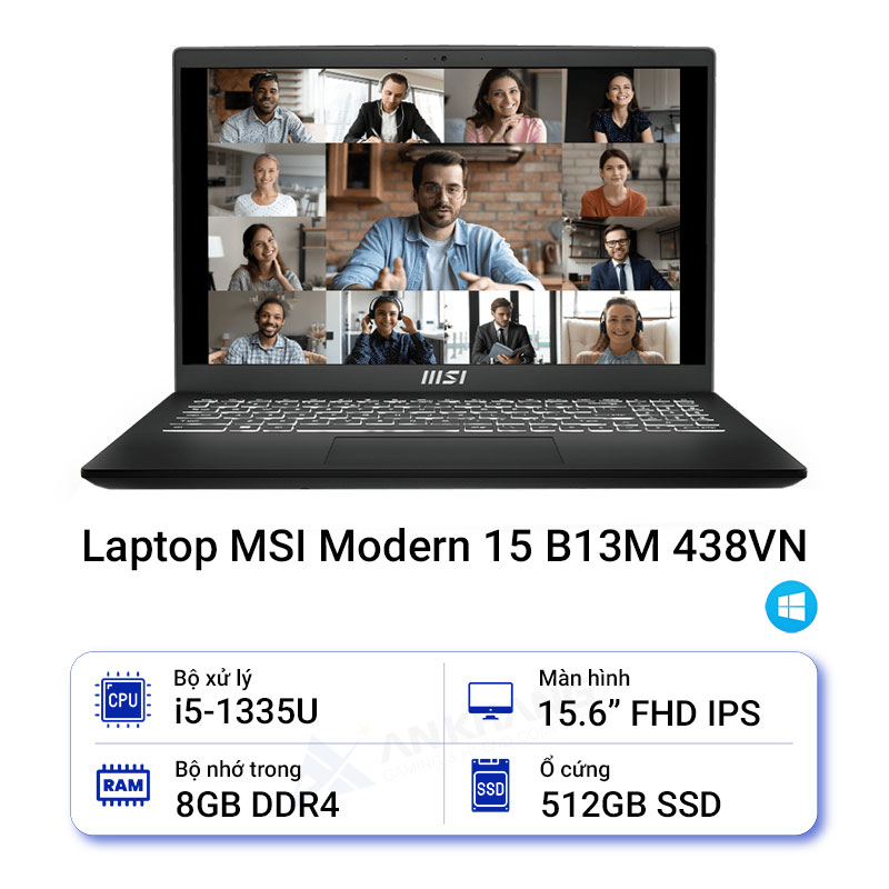 Laptop MSI Modern 15 B13M 438VN