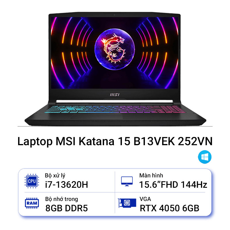 Laptop MSI Katana 15 B13VEK 252VN