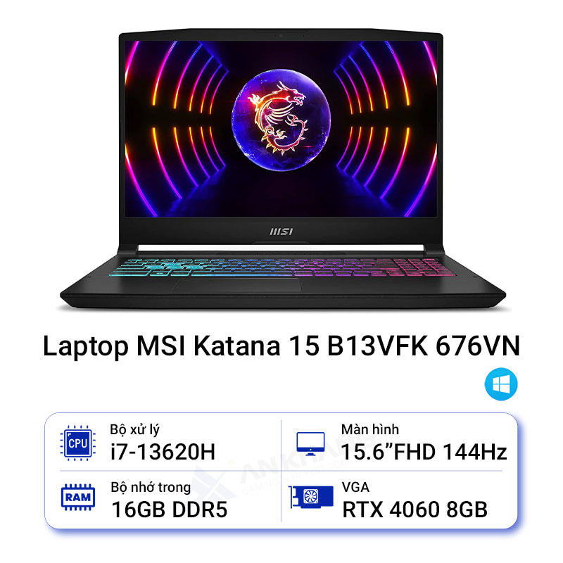 Laptop MSI Katana 15 B13VFK 676VN