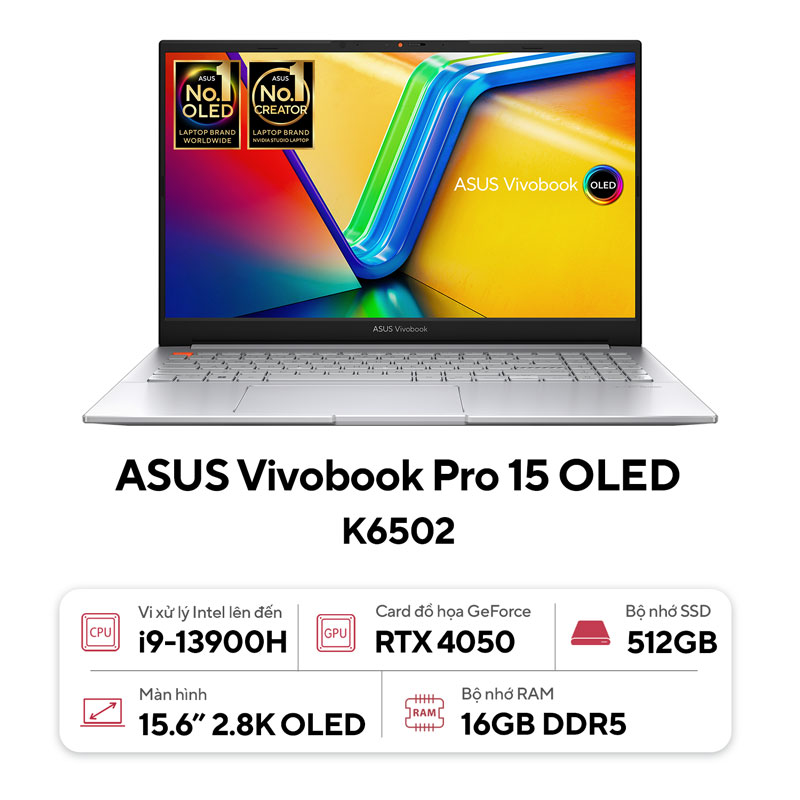 Laptop Asus Vivobook Pro 15 OLED K6502VU-MA090W