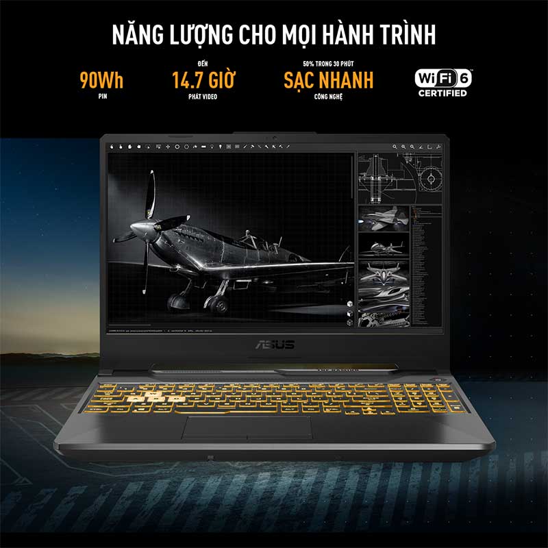 Laptop Asus TUF Gaming F15 FX506HF-HN014W