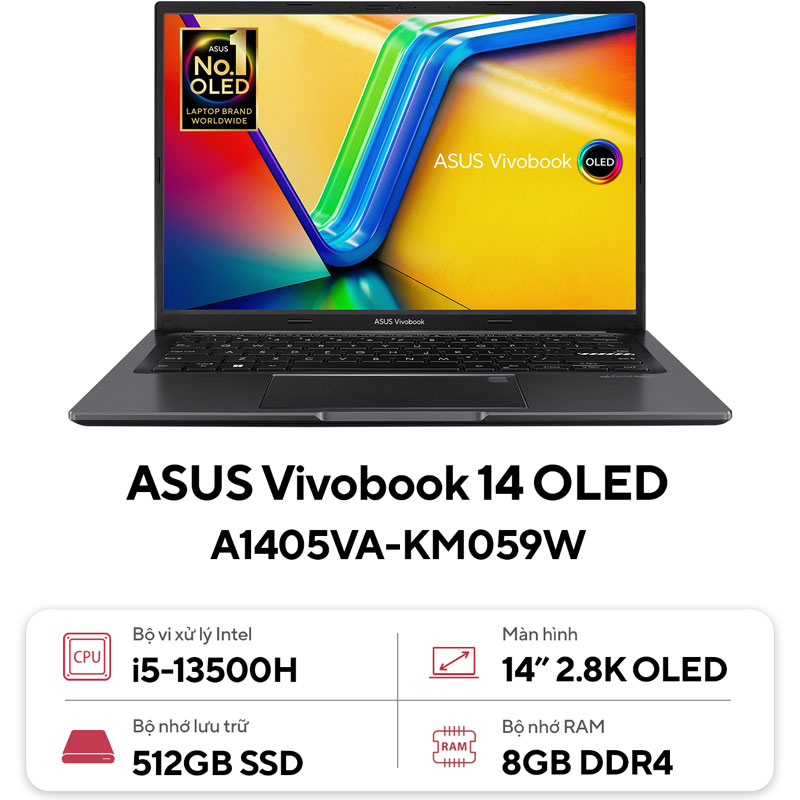 Laptop Asus Vivobook 14 OLED A1405VA-KM059W