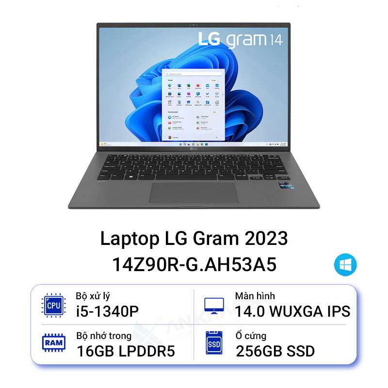 Laptop LG Gram 2023 14Z90R-G.AH53A5 chính hãng nguyên seal