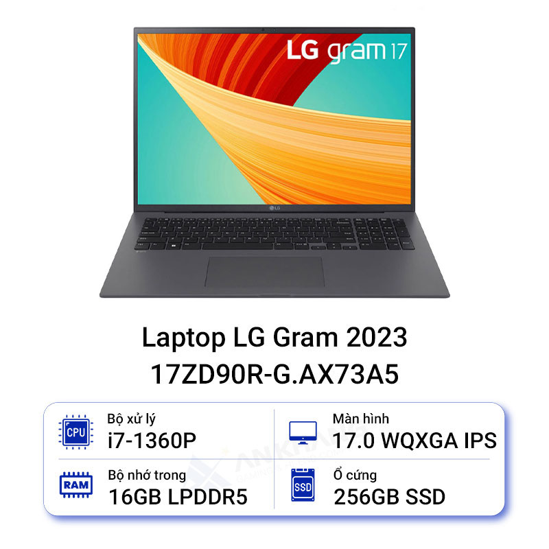 Laptop LG Gram 2023 17ZD90R-G.AX73A5 chính hãng nguyên seal