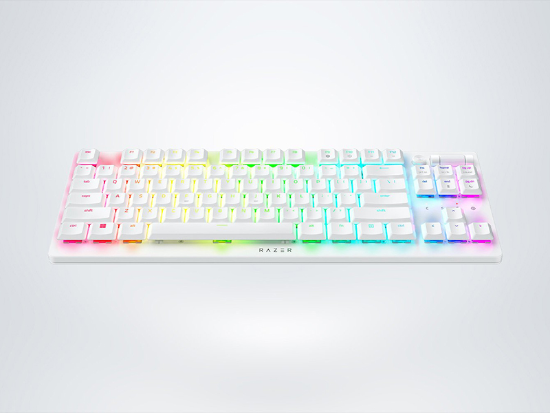 Bàn phím vi tính Razer DeathStalker V2 Pro Tenkeyless - White Edition - Linear Red Switch (RZ03-04373500-R3M1)