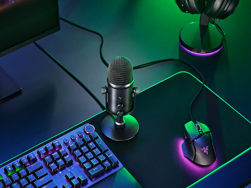 Thiết bị thu âm Razer Seiren V2 Pro - Professional Grade USB Microphone (RZ19-04040100-R3M1)