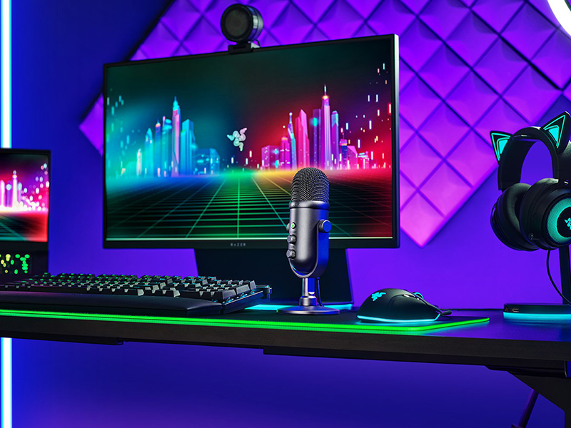 Thiết bị thu âm Razer Seiren V2 Pro - Professional Grade USB Microphone (RZ19-04040100-R3M1)