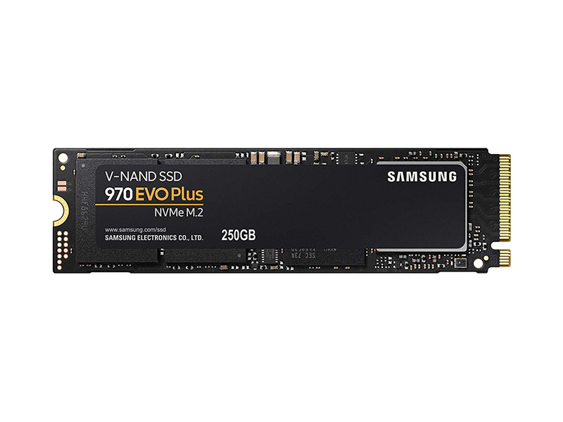 Ổ cứng SSD Samsung M2.2280 PCIE Gen3 x4 970 EVO Plus 250GB (Read: 3500MB/s - Write: 2300MB/s)