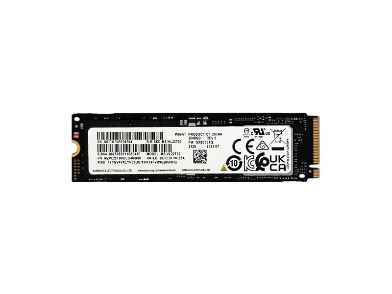Ổ cứng SSD Samsung M2.2280 PCIE Gen4 x4 PM9A1 2TB (Read: 7000MB/s - Write: 5200MB/s)