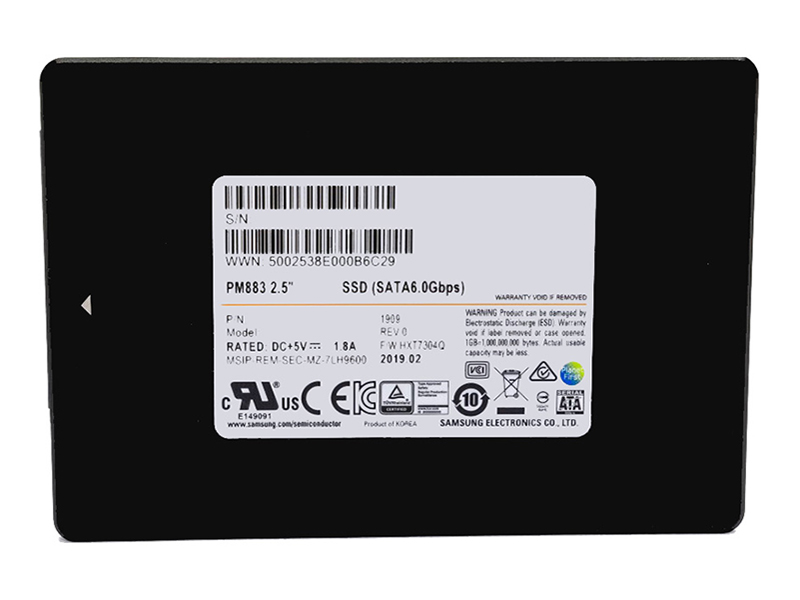 Ổ cứng SSD Server Samsung SATA III 2.5 inch PM893 960GB (Read: 550MB/s - Write: 520MB/s)
