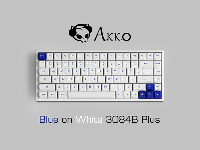Bàn phím không dây AKKO 3068B Plus Multi-modes Prunus Lannesiana (2.4Ghz - Bluetooth 5.0 - Hotswap - Akko CS Switch Jelly Pink)