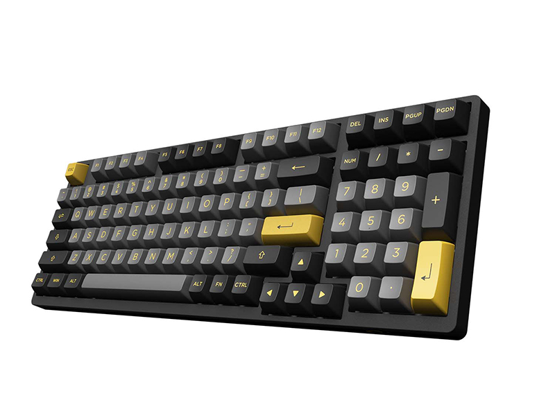 Bàn phím không dây AKKO 3098B Multi-modes Black Gold (2.4Ghz - Bluetooth 5.0 - Hotswap - Akko CS Switch Jelly Pink)