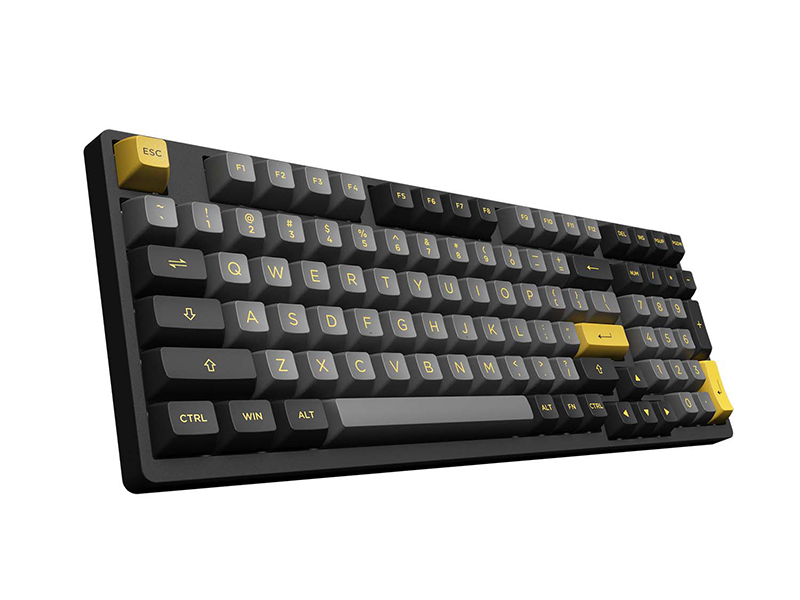 Bàn phím không dây AKKO 3098B Multi-modes Black Gold (2.4Ghz - Bluetooth 5.0 - Hotswap - Akko CS Switch Jelly Pink)