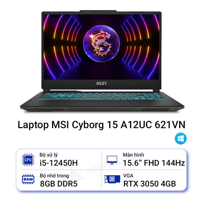 Laptop MSI Cyborg 15 A12UC 621VN