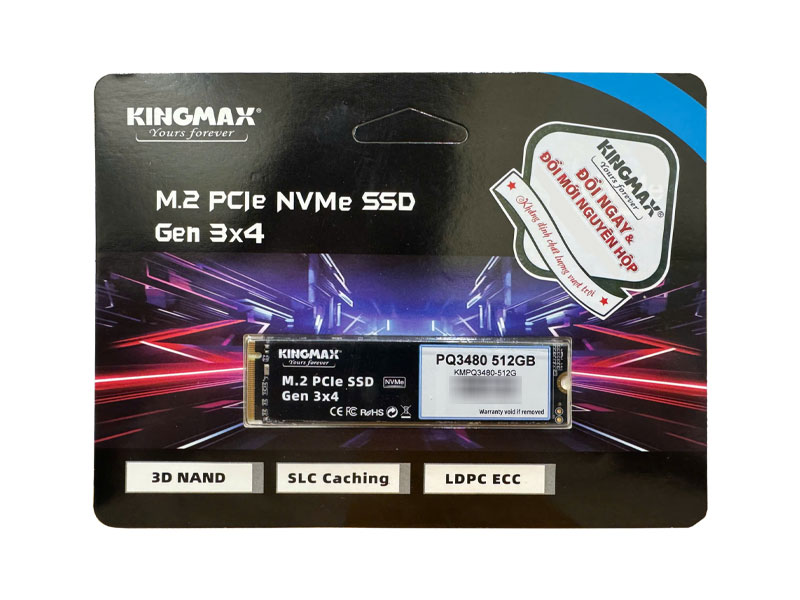 Ổ cứng SSD Kingmax PQ3480 512GB PCIe Gen3 KMPQ3480-512G