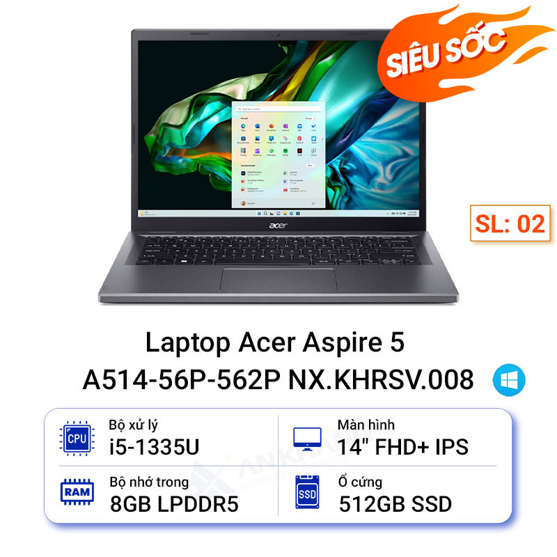Laptop Acer Aspire 5 A514-56P-562P NX.KHRSV.008