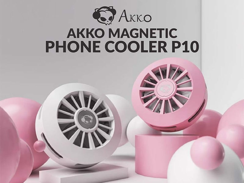 Quạt tản nhiệt AKKO Magnetic Phone Cooler P10 White