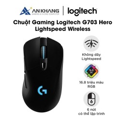 (Mouse) Logitech G703 Hero Lightspeed Wireless Gaming – Đen (Black)
