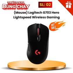 (Mouse) Logitech G703 Hero Lightspeed Wireless Gaming – Đen (Black)