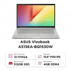 Laptop Asus VivoBook A515EA-BQ1530W- Silver 