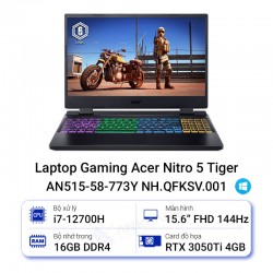 Laptop Gaming Acer Nitro 5 Tiger AN515-58-773Y NH.QFKSV.001
