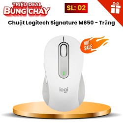 Chuột Logitech Signature M650 - Trắng
