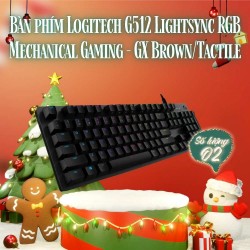 Bàn phím Logitech G512 Lightsync RGB Mechanical Gaming - GX Brown/Tactile