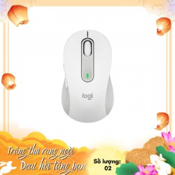 Chuột không dây Logitech M650L Signature Silent Wireless Trắng