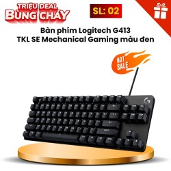 Bàn phím Logitech G413 TKL SE Mechanical Gaming màu đen