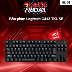 Bàn phím Logitech G413 TKL SE Mechanical Gaming màu đen