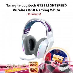 Tai nghe Logitech G733 LIGHTSPEED Wireless RGB Gaming White