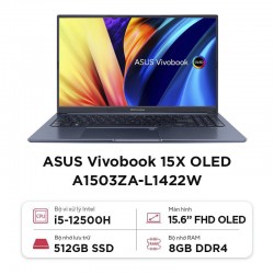 Laptop Asus Vivobook 15X OLED A1503ZA-L1422W (i5 12500H/8GB RAM/512GB SSD/15.6FHD Oled/Win11/Blue)