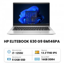 Laptop HP Elitebook 630 G9 6M146PA (i7-1255U/16GD4/512GSSD/13.3FHD/ALU/W11SL/LEDKB/BẠC)