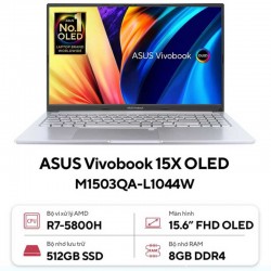 Laptop Asus Vivobook OLED M1503QA-L1044W (AMD Ryzen 7 5000 Series)