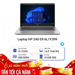 Laptop HP 240 G9 6L1Y2PA i5-1235U/8GD4/512SSD/14.0FHD/W11SL/BẠC