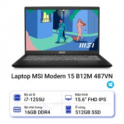Laptop MSI Modern 15 B12M 487VN (Bản i7-1255U)