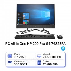 PC HP All In One 200 Pro G4 74S22PA