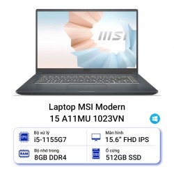 Laptop MSI Modern 15 A11MU 1023VN (Bản Win 11)