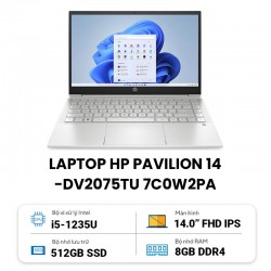 Laptop HP Pavilion 14-dv2075TU 7C0W2PA