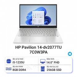 Laptop HP Pavilion 14-dv2077TU 7C0W3PA