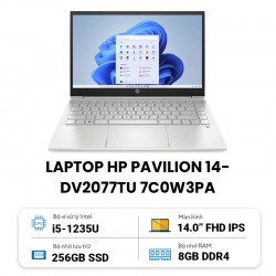Laptop HP Pavilion 14-dv2077TU 7C0W3PA