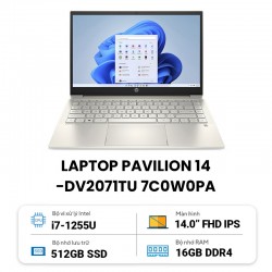 Laptop HP Pavilion 14-dv2071TU 7C0W0PA